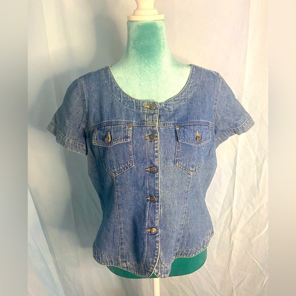 Liz Claiborne Tops - Crazy horse: denim shirt
